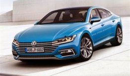 最新款大众cc爆料图,动感流畅设计，科技配置升级，引领中级车市场新潮流”